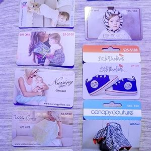 20 total or 2 sets of different baby site gift cards